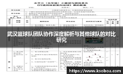 武汉篮球队团队协作深度解析与其他球队的对比研究